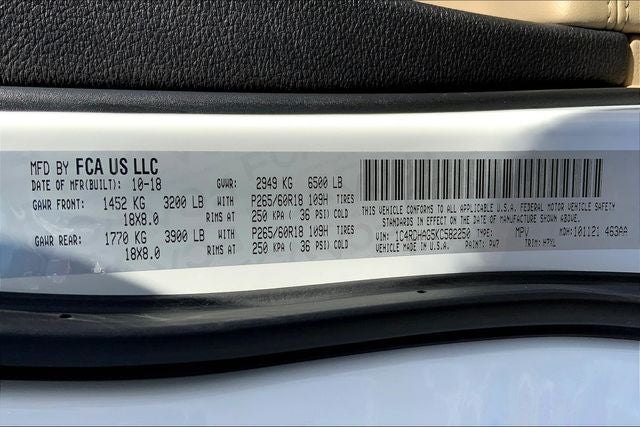 2019 Dodge Durango SXT