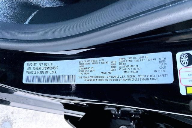 2025 RAM 1500 RHO RHO Level 1 Equipment Group