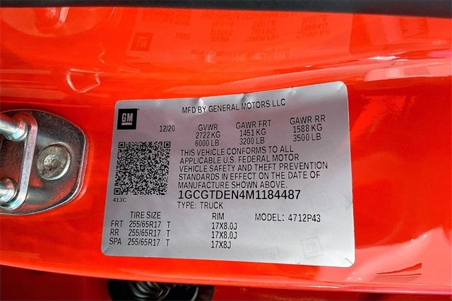 2021 Chevrolet Colorado Z71