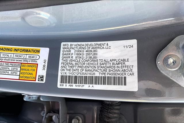 2025 Honda Accord Hybrid EX-L