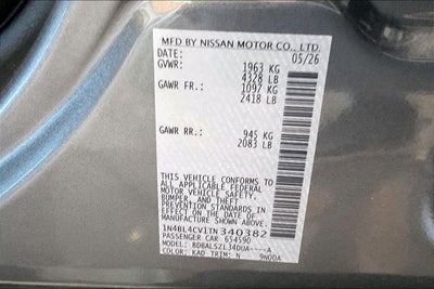 2026 Nissan Altima 2.5 SR