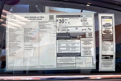 2026 Nissan Altima 2.5 SR