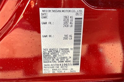 2025 Nissan Altima 2.5 SR