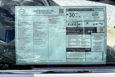 2026 Nissan Altima 2.5 SR