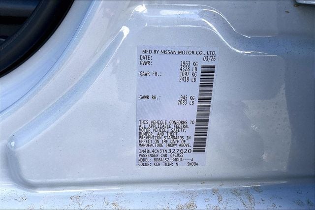 2026 Nissan Altima 2.5 SR