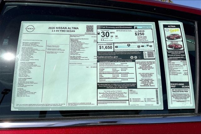 2026 Nissan Altima 2.5 SV
