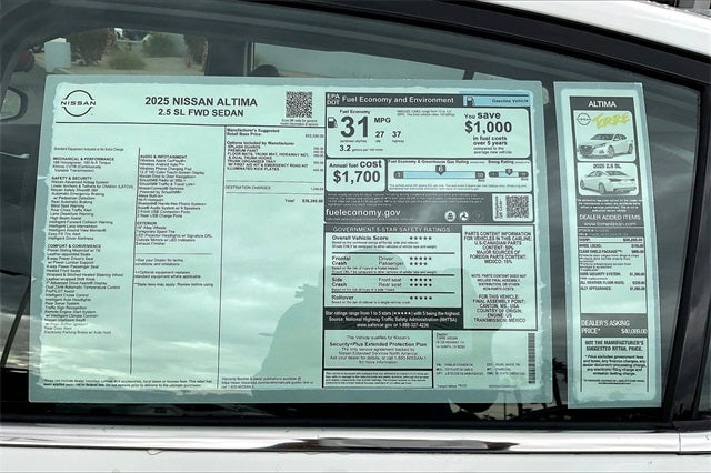 2025 Nissan Altima 2.5 SL
