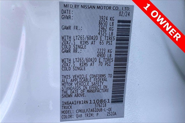 2024 Nissan Titan XD Platinum Reserve PLATINUM RESERVE