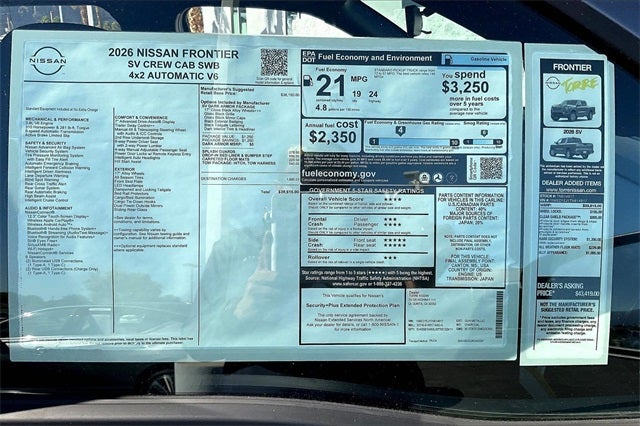 2026 Nissan Frontier SV