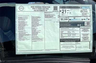 2026 Nissan Frontier PRO-X