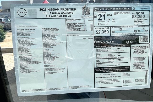 2026 Nissan Frontier PRO-X