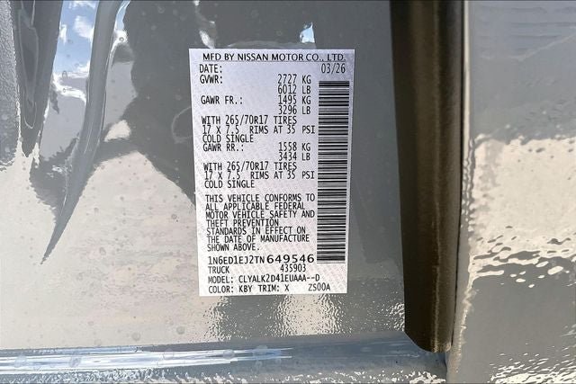 2026 Nissan Frontier PRO-X