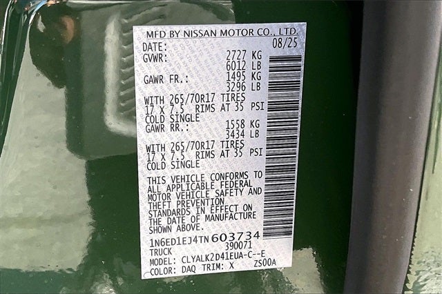 2026 Nissan Frontier PRO-X