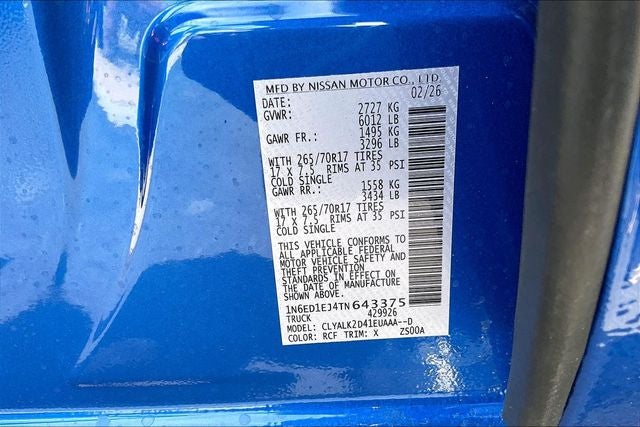 2026 Nissan Frontier PRO-X