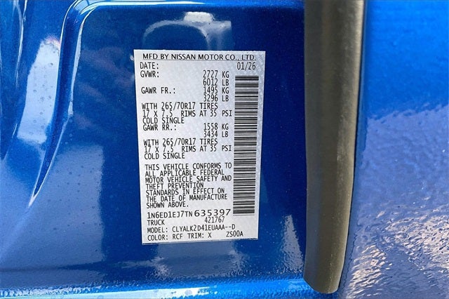 2026 Nissan Frontier PRO-X