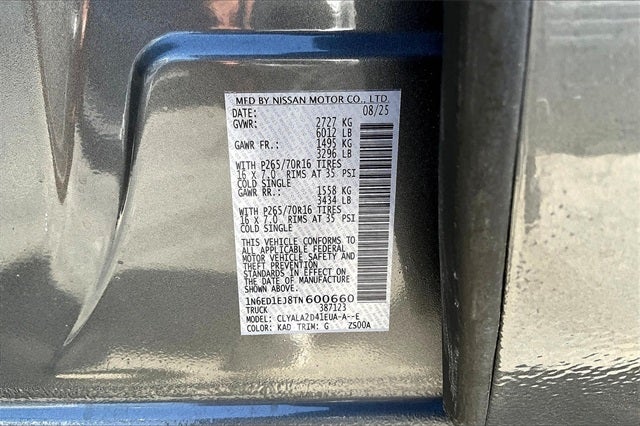 2026 Nissan Frontier S