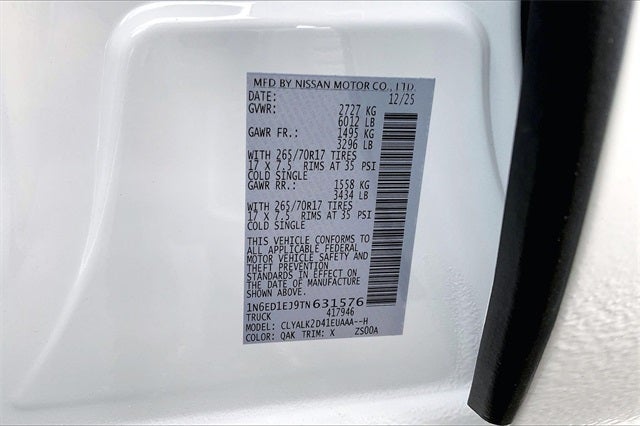 2026 Nissan Frontier PRO-X