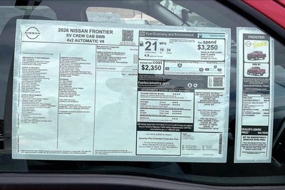 2026 Nissan Frontier SV
