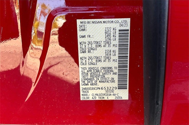 2023 Nissan Frontier PRO-4X