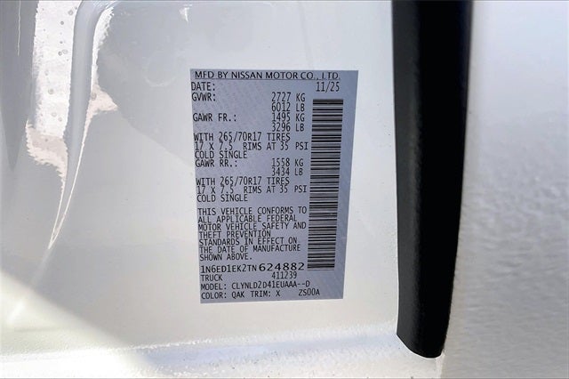 2026 Nissan Frontier PRO-4X