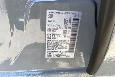 2026 Nissan Frontier PRO-4X