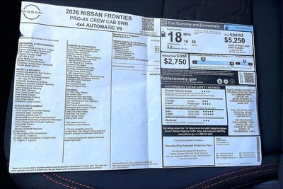 2026 Nissan Frontier PRO-4X