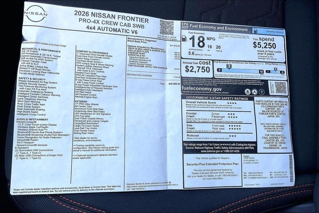 2026 Nissan Frontier PRO-4X
