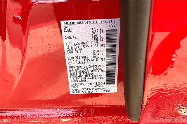 2026 Nissan Frontier PRO-4X