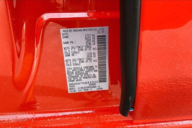 2026 Nissan Frontier PRO-4X