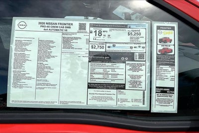 2026 Nissan Frontier PRO-4X