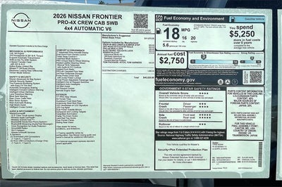 2026 Nissan Frontier PRO-4X