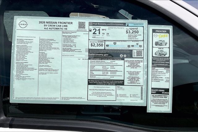 2026 Nissan Frontier SV