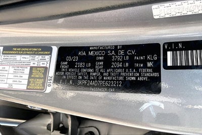 2023 Kia Forte LXS