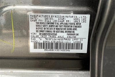 2025 Nissan Sentra SV