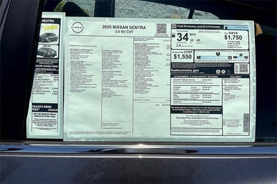 2025 Nissan Sentra SV