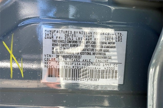 2025 Nissan Sentra SR