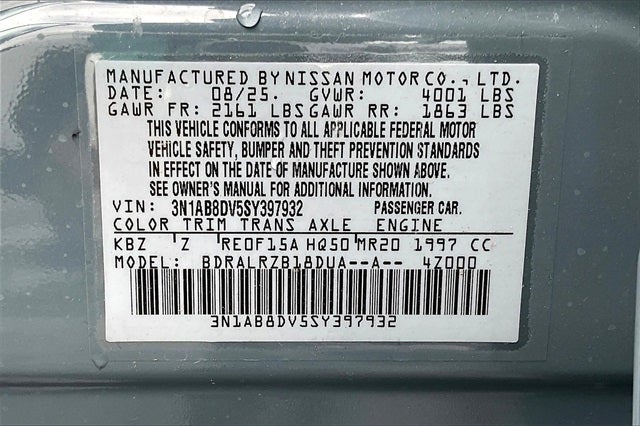 2025 Nissan Sentra SR