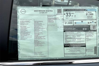 2025 Nissan Sentra SR