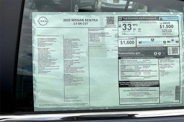 2025 Nissan Sentra SR