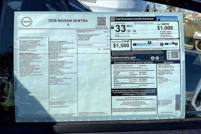 2026 Nissan Sentra S