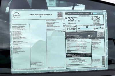 2027 Nissan Sentra S