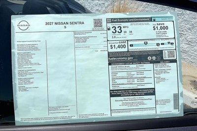 2027 Nissan Sentra S