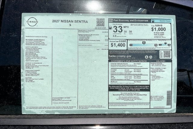 2027 Nissan Sentra S