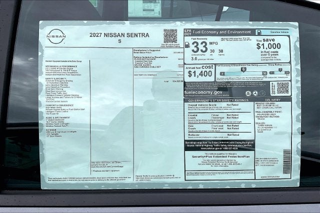 2027 Nissan Sentra S