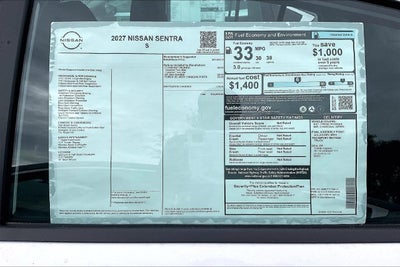 2027 Nissan Sentra S
