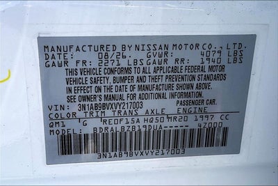 2027 Nissan Sentra S