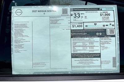 2027 Nissan Sentra S