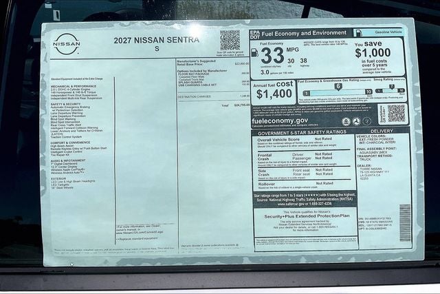 2027 Nissan Sentra S