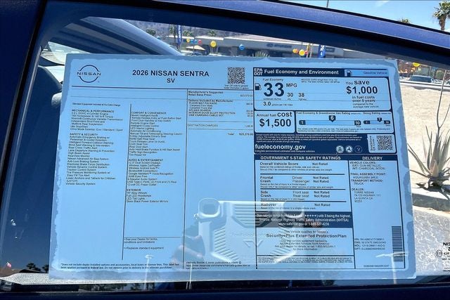 2026 Nissan Sentra SV