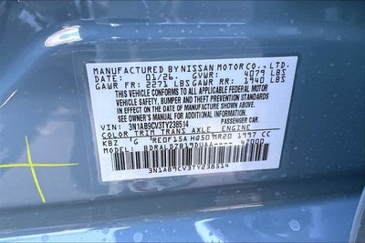 2026 Nissan Sentra SV